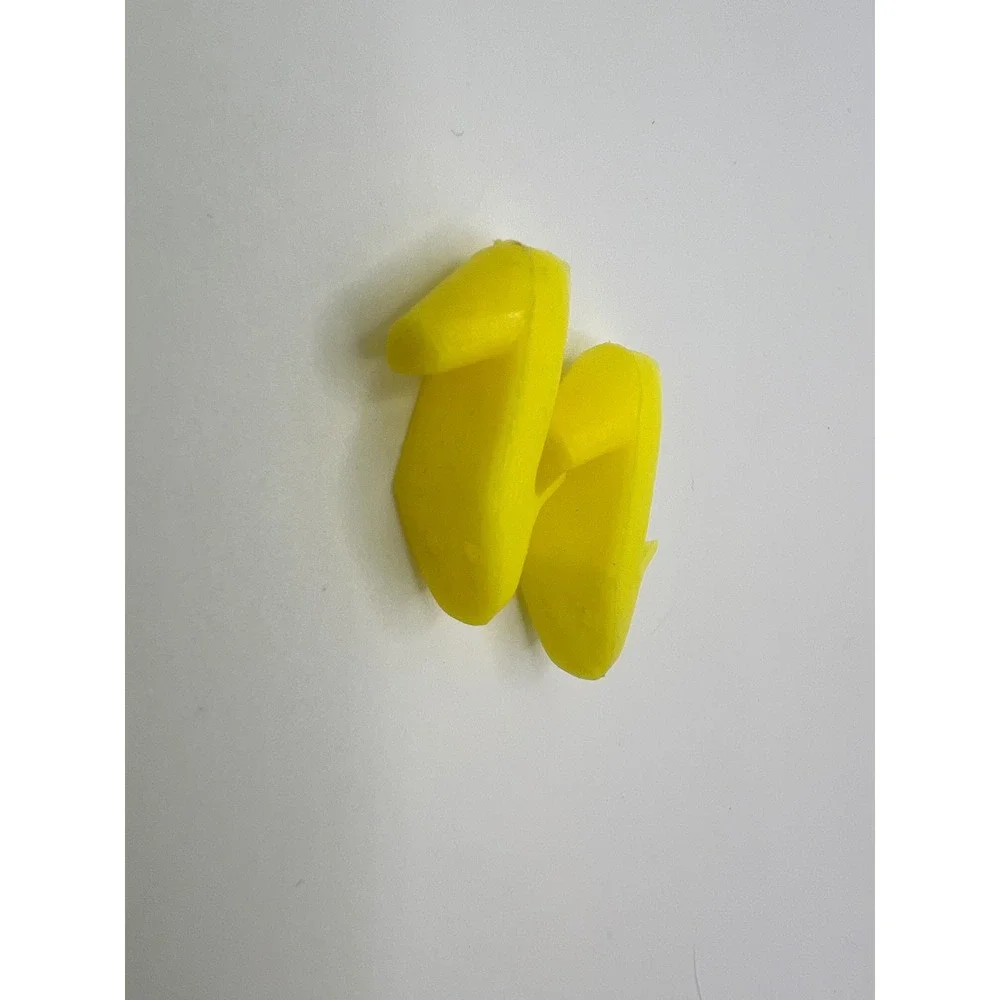 Vintage Mattel Barbie Yellow Pilgrim Square Toe Heels Hong Kong Doll Shoes 1970s